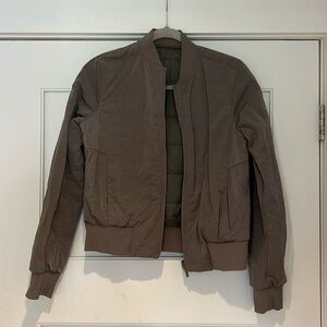 Reversable lululemon bomber jacket